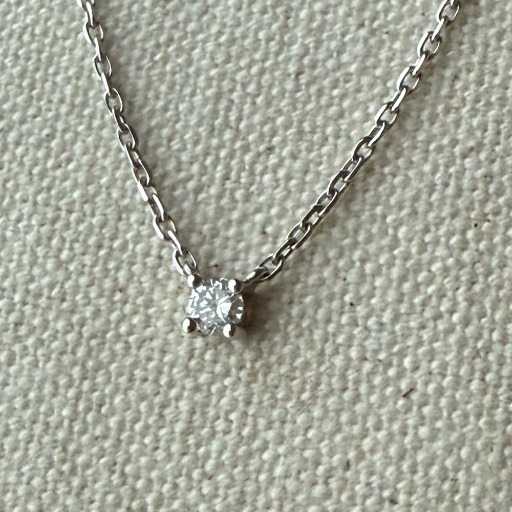 14K White Gold Diamond Necklace Round Brilliant HGL Diamond 11ct Clarity Sl2 - Picture 10 of 10